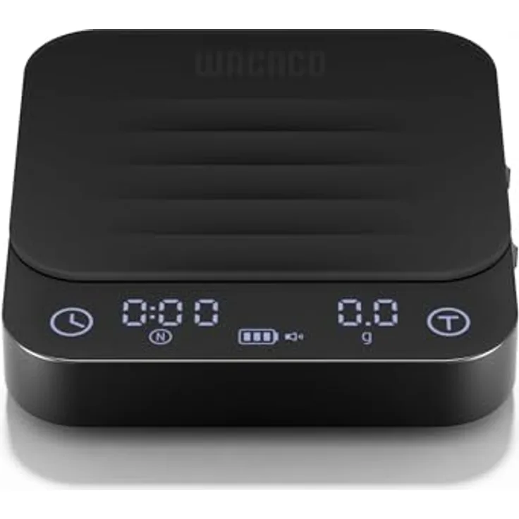 WACACO Exagram Pro, Digitale Küchenwaage mit Timer, 0,1 g bis 2 kg, Wiederaufladbar, Schwarz