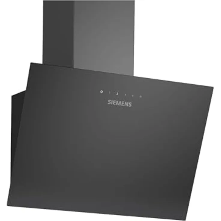Siemens LC65KDK6K Kopffreihaube 60 cm, Schwarz Klarglas, touchControl, LED-Beleuchtung, automatische Filtererinnerung