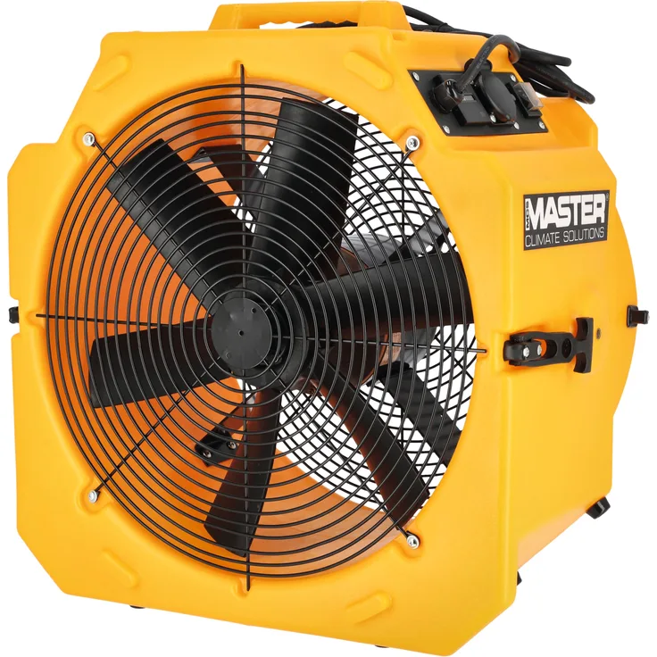 Master® Axiallüfter "DFX 20", 2-stufiger Ventilator mit Luftleistung 5430 m³/h; 6450 m³/h, IP 44, stapelbar, Schwarz