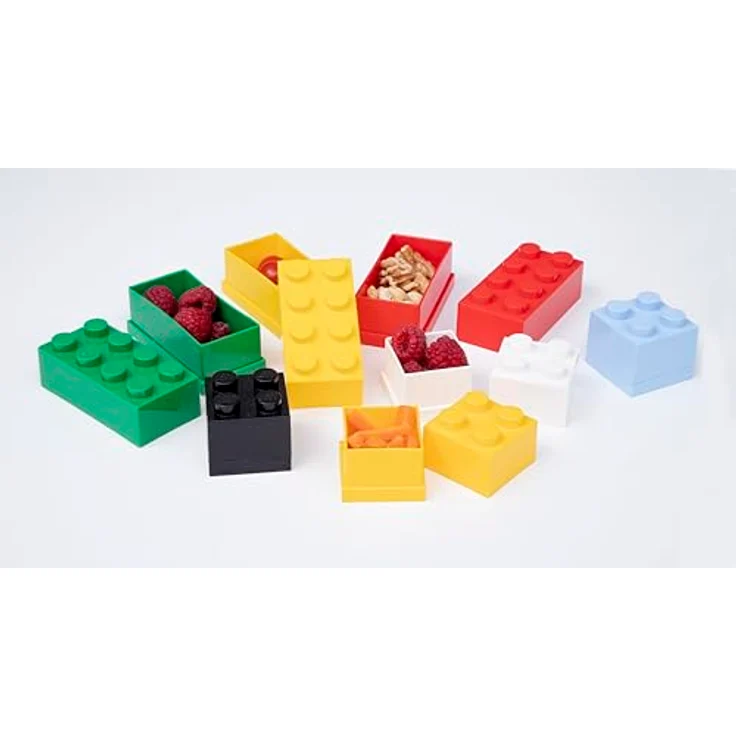 LEGO Mini-Box, 8 Noppen, Lunchbox-Einsatz, Snackbox, gelb – Bild 5