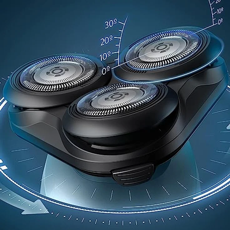 Philips Shaver Series 5000 – Elektrischer Nass- & Trockenrasierer für Herren mit Präzisionstrimmer & weicher Transporttasche, Stahlblau – Bild 5
