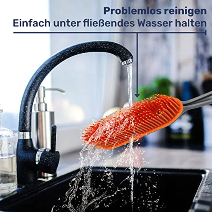 Gravidus Kehrgarnitur mit Gummi Handfeger Kehrschaufel – Bild 5