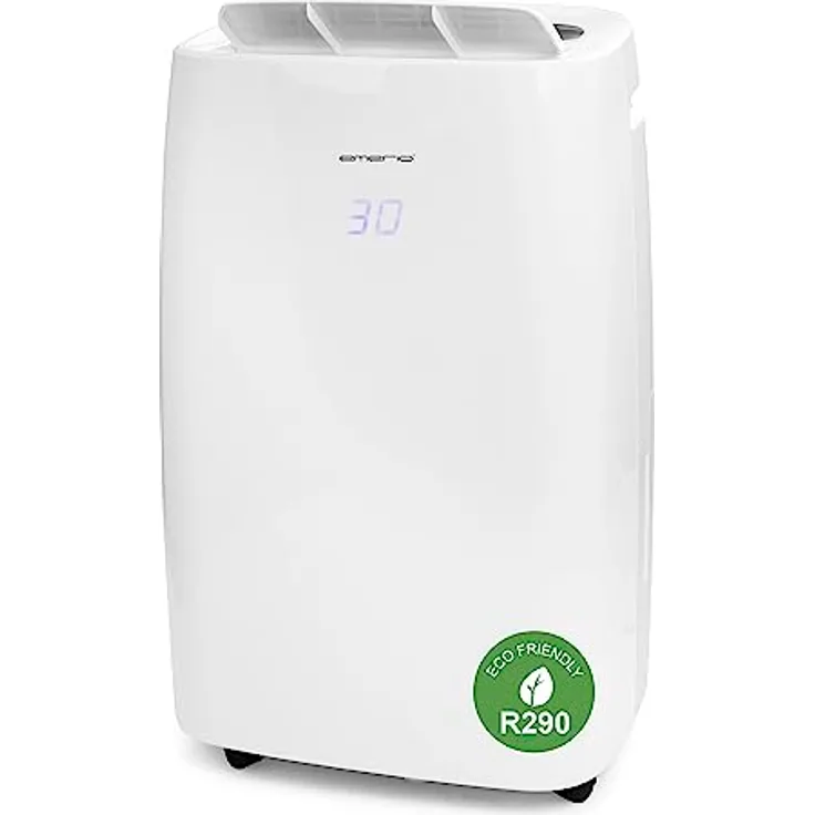 Emerio Luftentfeuchter mit R290, 20L/Tag, Auto-Stopp wenn voll, Raumgröße bis zu 40m², LED Display, Timer, Trocknungsfunktion für Kleidung, gegen Feuchtigkeit & Schimmel, 6L Tank, DH-122844