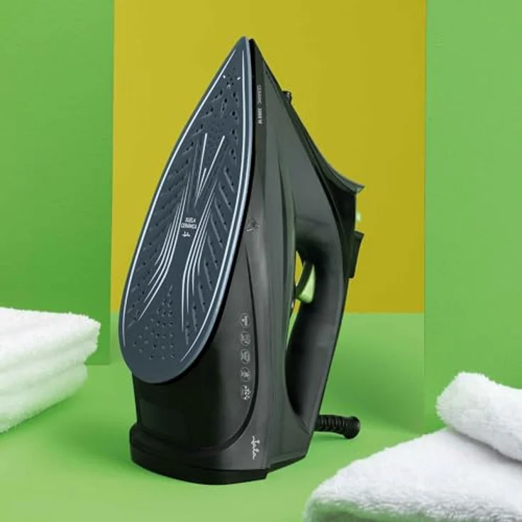 JATA JEPL2401 Bügeleisen, 3000 W, Keramiksohle, Dampfstoß 220 g/min, vertikaler Dampf, Selbstreinigungsfunktion, 450 ml Wassertank, Tropfschutz, Antikalk-Behälter – Bild 2