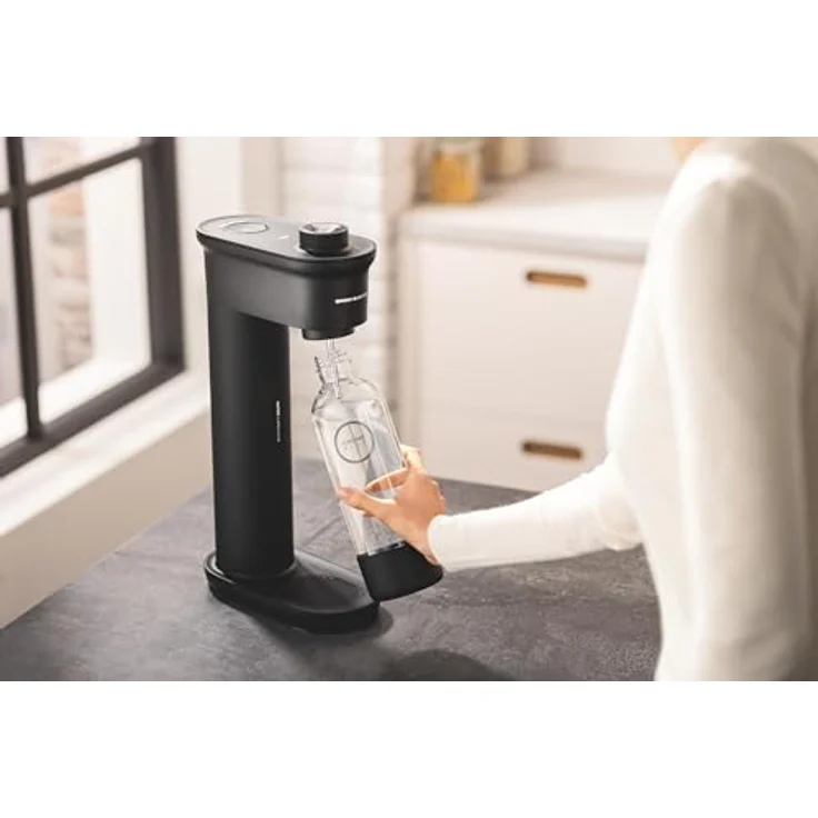 Grohe Wassersprudler Blue Fizz Ersatz-Wasserflasche, wiederverwendbar, schwarz (41250K00) – Bild 2