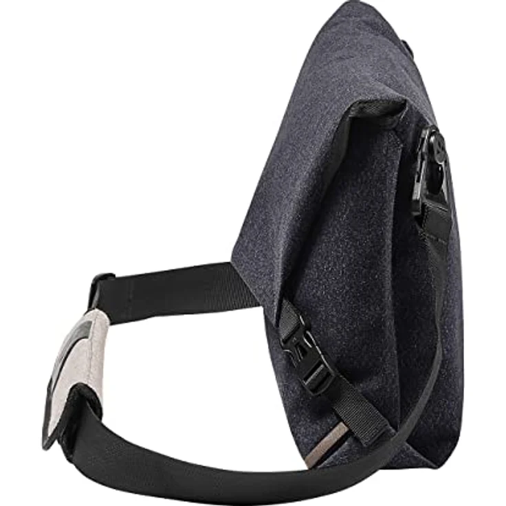 VAUDE Umhängetasche Vaude Schultertasche Schmalegg Black, recyceltes wasserdichtes Material, Laptopfach, Smartphonefach – Bild 3