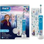 Oral-B Kids Elektrische Zahnbürste, 1 Griff Disney Die Eiskönigin, 1 Bürste, 1 Reiseetui, 3 Jahre und mehr