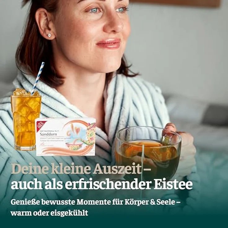 H&S Sanddorn Tee mit Vitamin C und Selen, Filterbeutel 20x2,5 g, natürliches Aroma – Bild 5