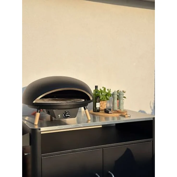 Le Feu - Turtle Motion 3.1, 18" Pizzaofen mit großer Öffnung, ultrahohe Temperaturen, schwarzer Stahl – Bild 4