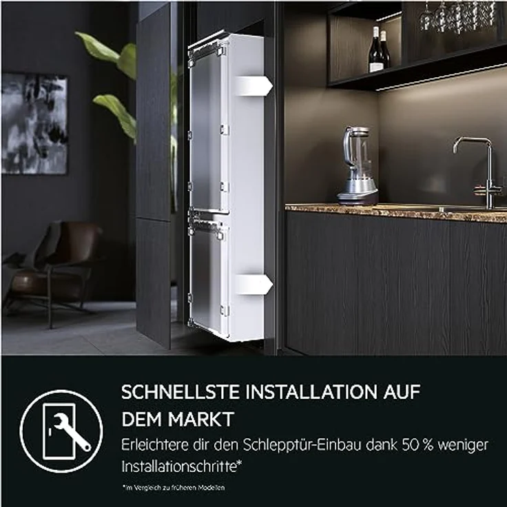 AEG TSC8M18WCC 8000 Kühlgefrierkombination, 245 l, 1769 mm hoch, mit 360° Cooling und TwinTech® No Frost, Weiß – Bild 7