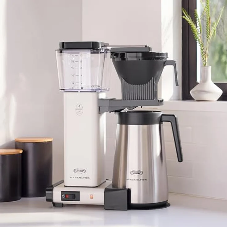 Moccamaster Filter Kaffeemaschine KBGT Thermos, 1.25 Liter, 1450 W, Off-White – Bild 6