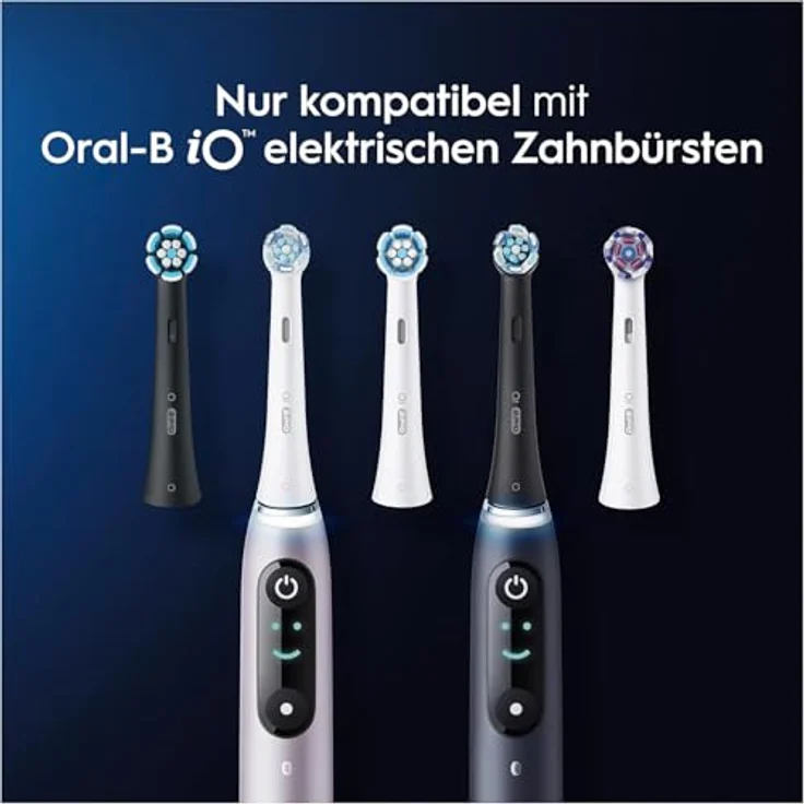 Oral-B iO Ultimative Reinigung Aufsteckbürsten für elektrische Zahnbürste, 6 Stück, ultimative Zahnreinigung, Zahnbürstenaufsatz für Oral-B Zahnbürsten, briefkastenfähige Verpackung, schwarz – Bild 6