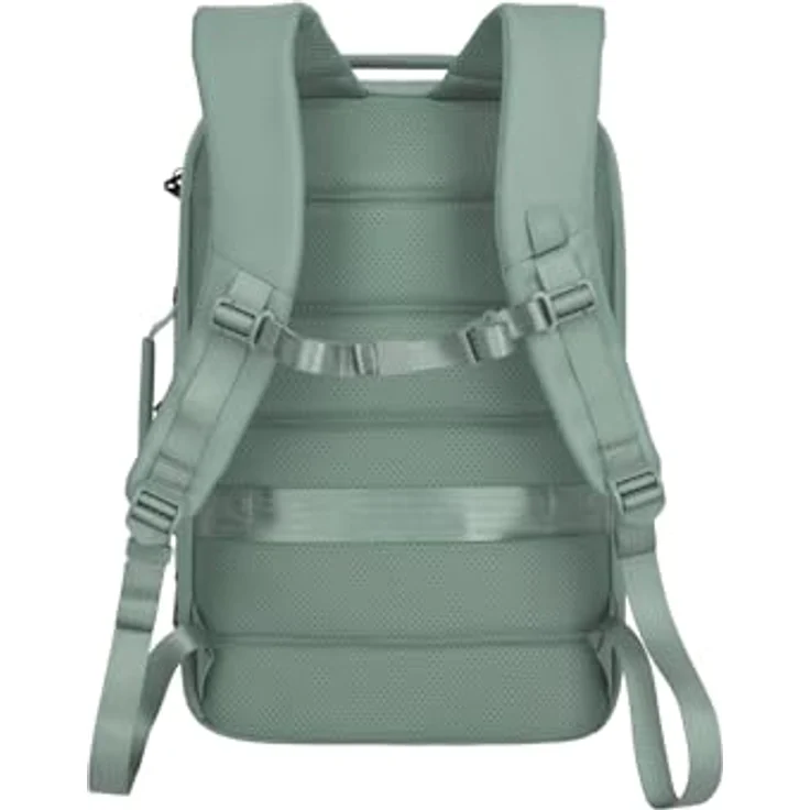 travelite Daypack Workfloow, Nylon Rucksack mit 41 cm Laptopfach, Beckengurt und Trolley-Styling – Bild 3