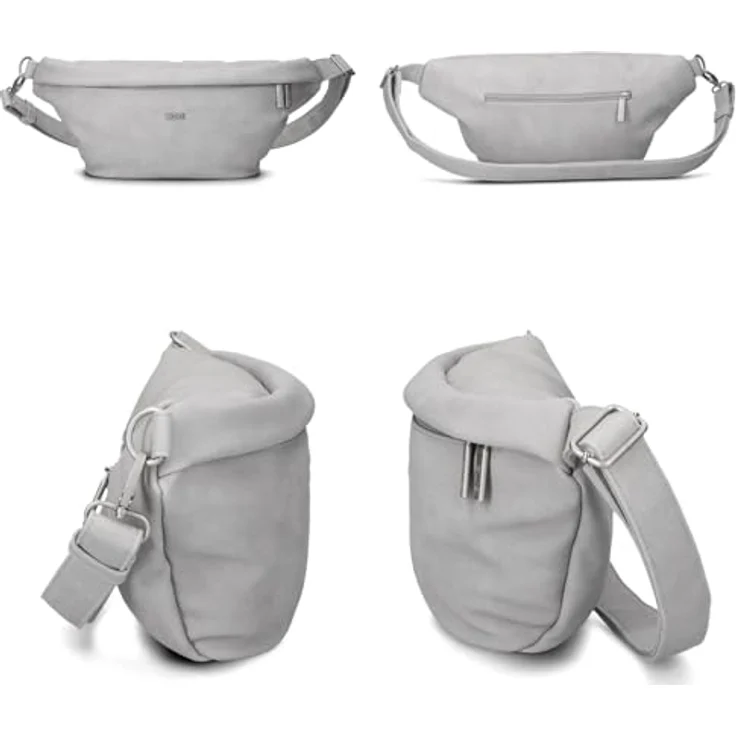 Zwei Mademoiselle.M Umhängetasche 40 cm, weiss, 100% Polyurethan, Nubuk Ice – Bild 3