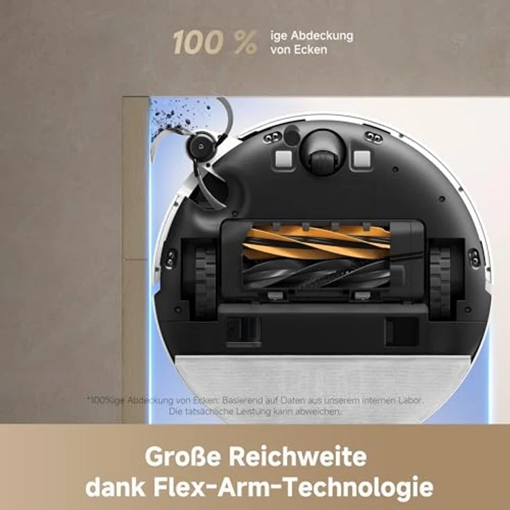 dreame D20 Pro Plus Saugroboter, 13.000 Pa Saugkraft, DuoBrush für Tierhaare, Selbstentleerung, LDS-Navigation, saugt und wischt, 5.200 mAh Akku – Bild 5
