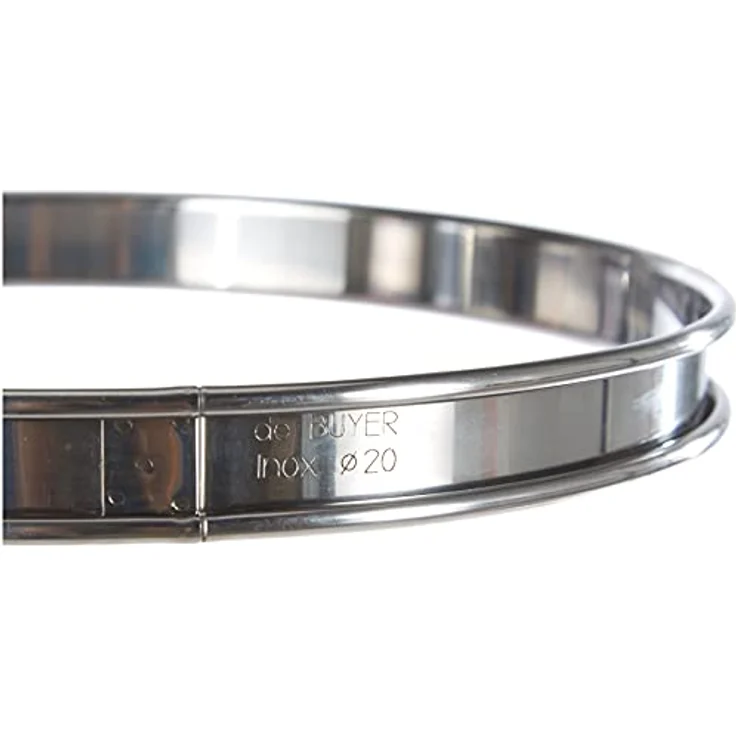 De Buyer 3091.06N – Tortenring, rund, Edelstahl, abgerundeter Rand, Diamètre 20 cm – Bild 3