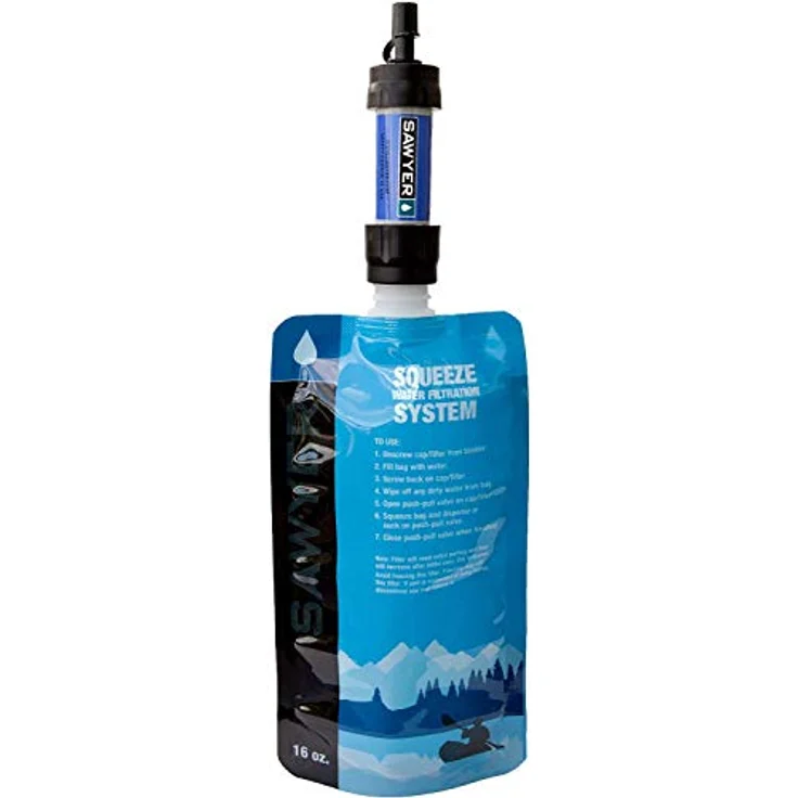 Sawyer Mini SP101, Ultraleichter Wasserfilter mit 0,1 Mikron Hohlfasermembran, Grün – Bild 2