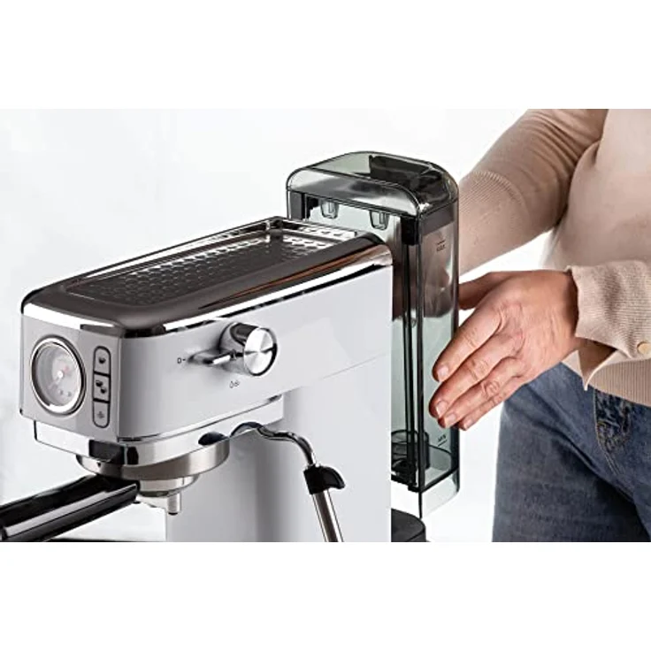 Ariete Perfetto Slim Manometro 1381/14 biały, Siebträgermaschine, Weiss – Bild 6