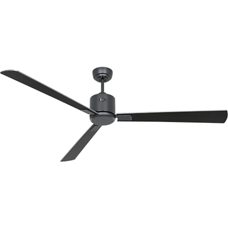 CASAFAN Eco Neo III, Energiespar Deckenventilator mit Fernbedienung, WiFi, 152 cm, basaltgrau, Wendeflügel Wenge - silbergrau – Bild 4
