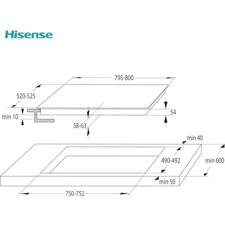 Hisense HI8421BSC Induktionskochfeld 80cm, 4 Zonen, ConnectZone, 2,3 kW Power Management, Timer - schwarz – Bild 5
