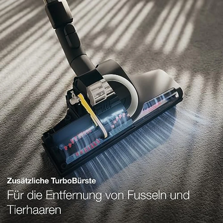 Miele Blizzard CX1 PowerLine SKCF5 Bodenstaubsauger, beutellos, 890 Watt, 11 m Aktionsradius, Mangorot – Bild 6