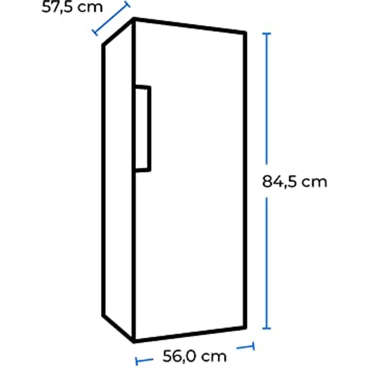 Exquisit GS81-H-010D Gefrierschrank, freistehend, weiß, Breite 56 cm, Energieklasse D – Bild 7