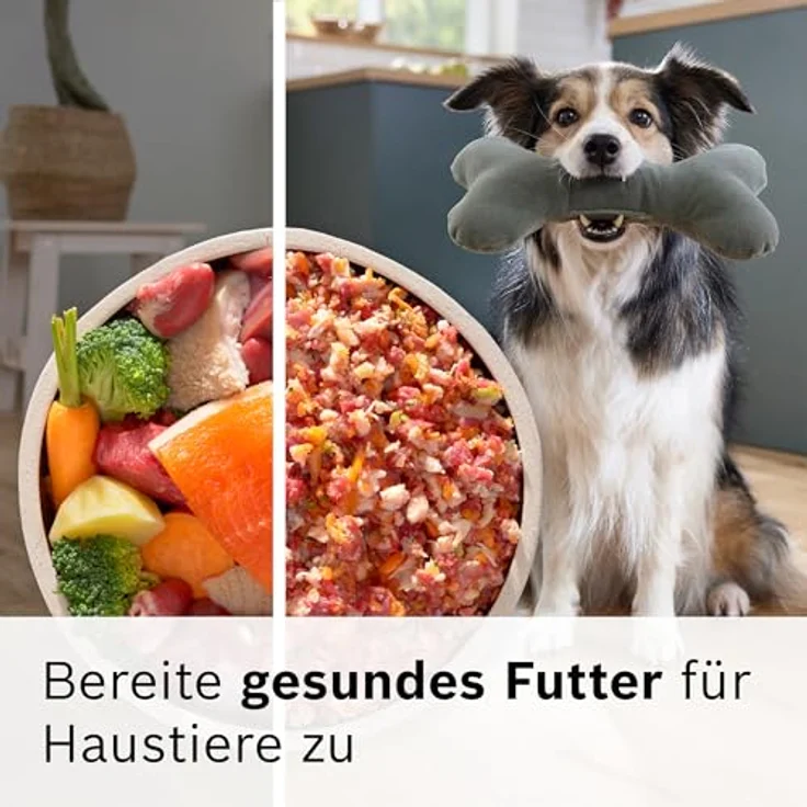 BOSCH Fleischwolf Serie 6 MFWS682B, 3,5kg/Min., Zitruspresse, Raspel, Wurststopfer, 500 W, 2 Lochscheiben (3&8mm), 10 J Motorgarantie, Planetengetriebe, schwarz – Bild 19