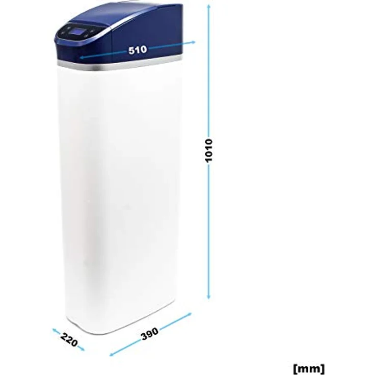 Wiltec SOFT-R2 Wasserenthärtungsanlage, 2000 l/h Durchflussrate, Ionentauscher mit 10 l Soletank – Bild 2