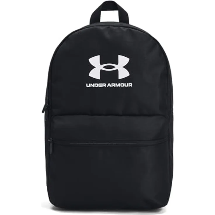 Under Armour UA Lite Rucksack - 1380476, leichter Sport-Rucksack in Schwarz mit großzügigem Stauraum