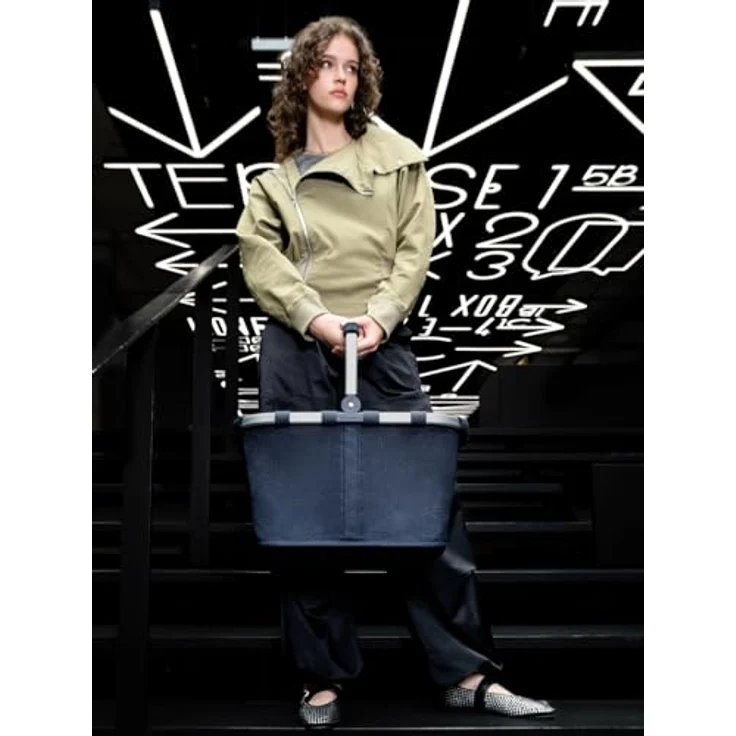 reisenthel Carrybag Einkaufstasche, 48 cm, blau, 100% PET – Bild 9