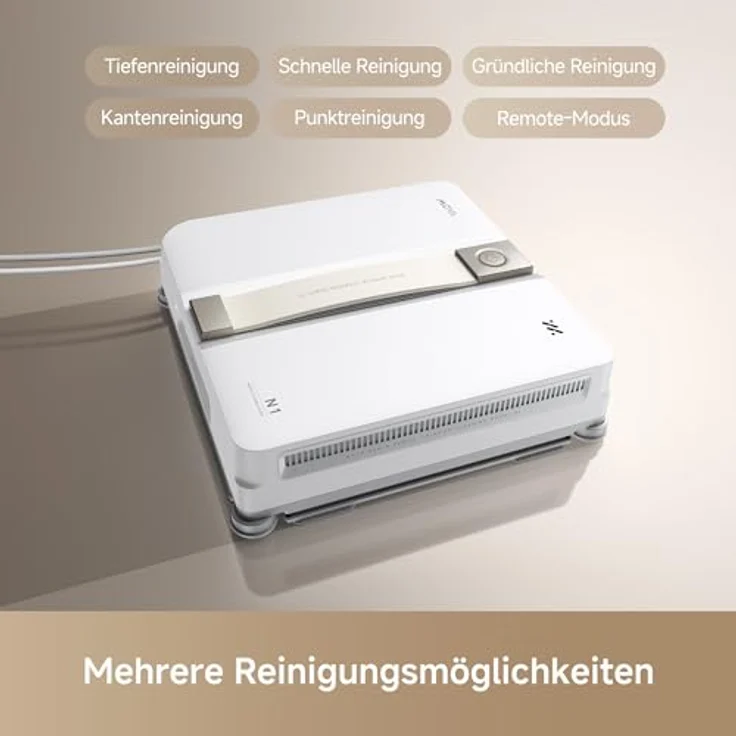 MOVA N1 Fensterputzroboter, Dualflügel-Sprühreinigungssystem, 8000 Pa Saugkraft, intelligente Wegplanung, 12 Sicherheitsstufen, kompakt und leicht – Bild 5