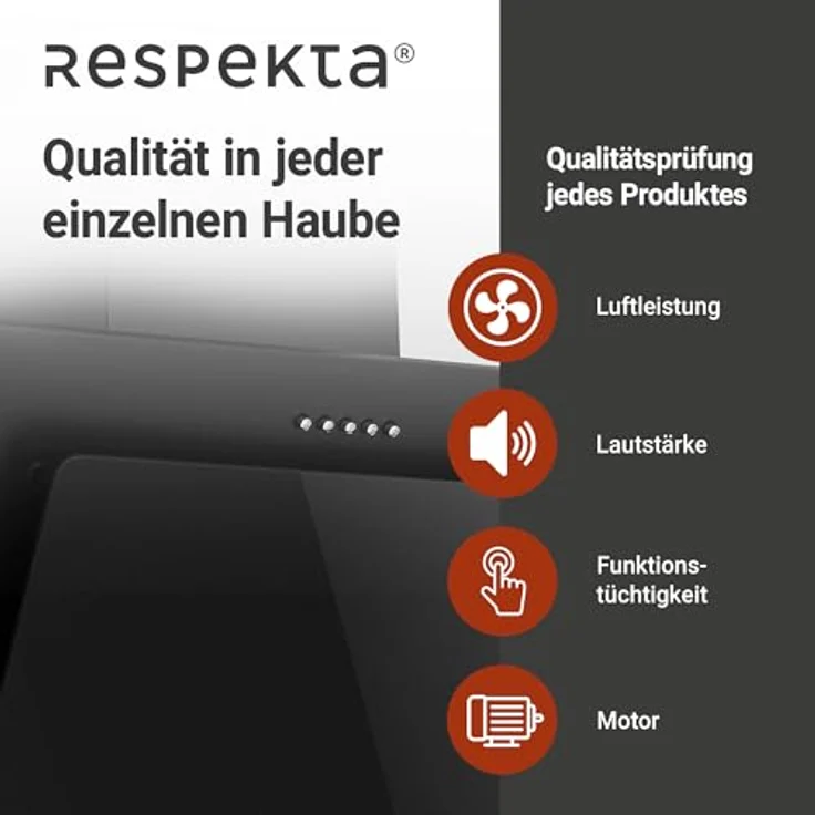 respekta CH 33060 WB, Motorhaube, Esse, Breite: 59.5 cm, Tiefe: 29 cm, Absaugung und Rückführung (mit zusätzlichem Rückführungsset), Weiß – Bild 10
