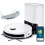 MEDION Saugroboter mit Absaugstation und Wischfunktion X20 SW+ (Lasernavigation, Starke 3000Pa Saugkraft, 2in1 Roboterstaubsauger, präzise Kartenerstellung, Go & No Go Bereiche, mehrere Etagen)