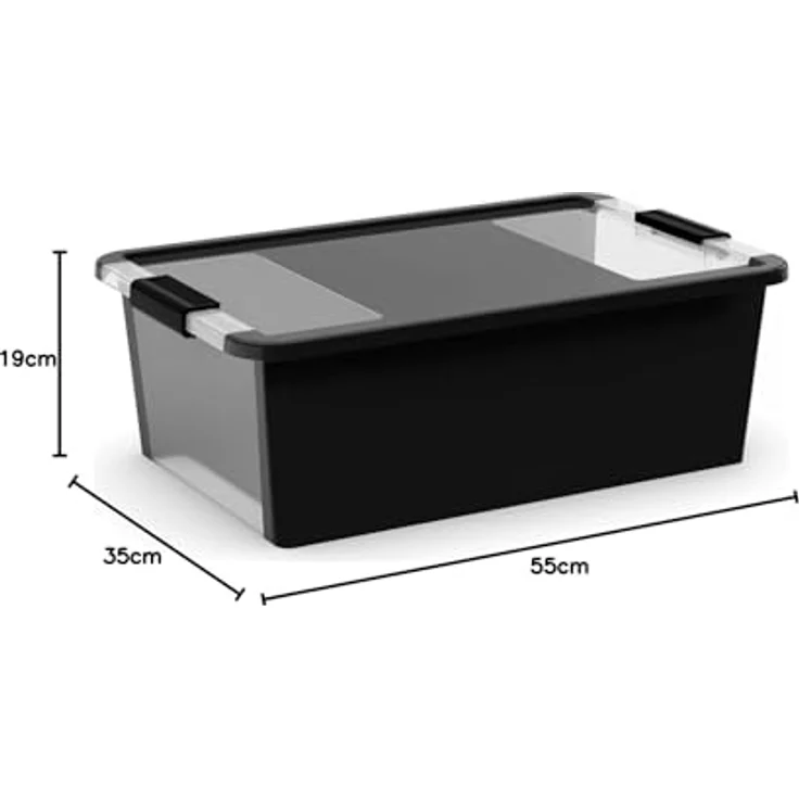 PROREGAL SuperSparSet 20x Mehrzweck Aufbewahrungsbehälter STORAGE, 26 Liter, schwarz, HxBxT 19x55x35cm, robust und bruchsicher – Bild 5