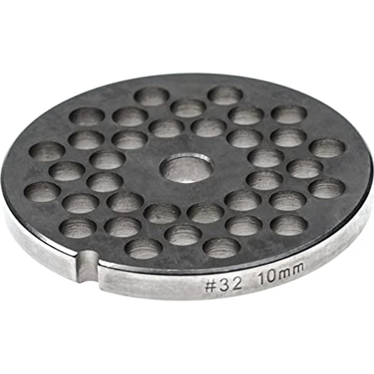 vhbw Lochscheibe Gr. 32 für KBS Fleischwolf, Edelstahl mit 10mm Lochdurchmesser und 13,4mm Bohrung, 36 Löcher, spülmaschinenfest – Bild 1