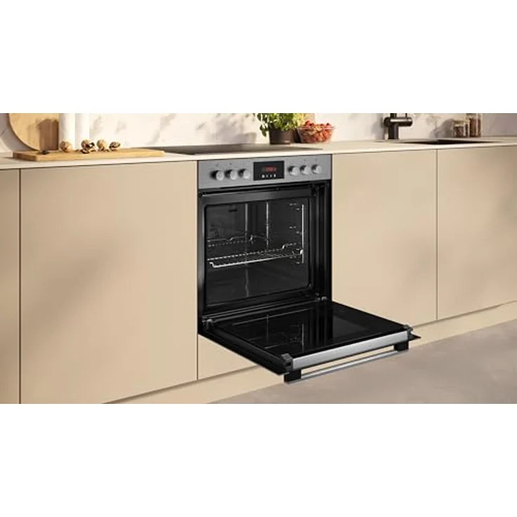 Neff E2CCG6AN3 + M13R42N2, Einbauherd-Set mit Elektrokochfeld und CircoTherm®, Schwarz – Bild 9