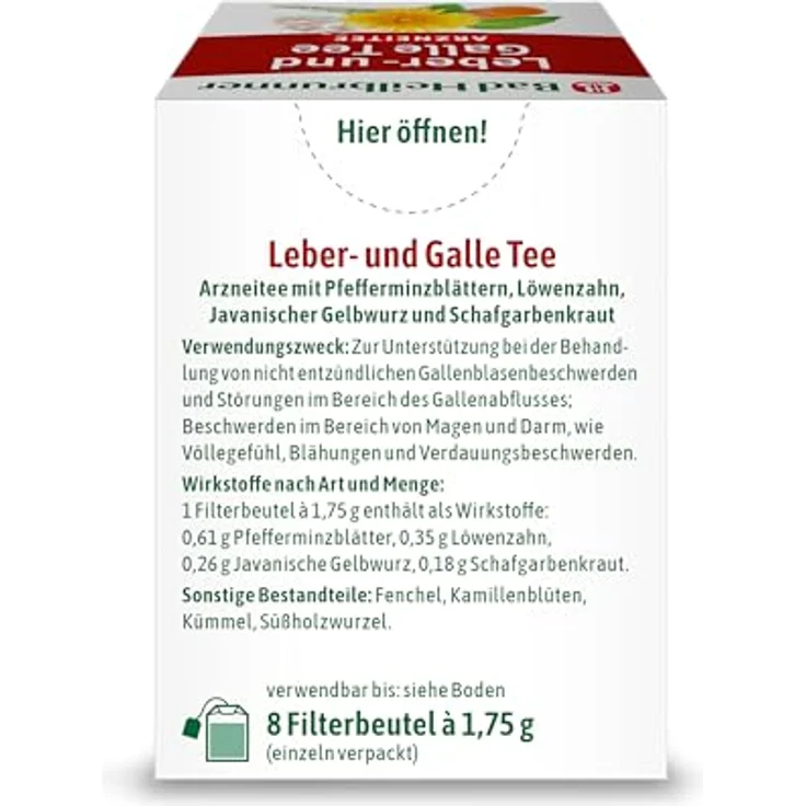 Bad Heilbrunner Leber- und Galle Tee – Bild 4