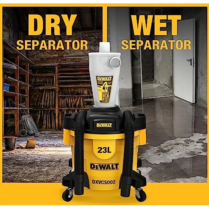 DeWalt DXVCS002 Zyklon Staubsauger Filter mit 23L Staubtank für die Werkstatt, Nass- und Trockensauger – Bild 6