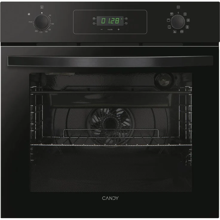 Candy FIDCP N615 L Idea, Elektrobackofen 60 cm, 65 Liter, Schwarz, Energieeffizienzklasse A+, Selbstreinigungsfunktion, Grill- und Heißluftfunktionen