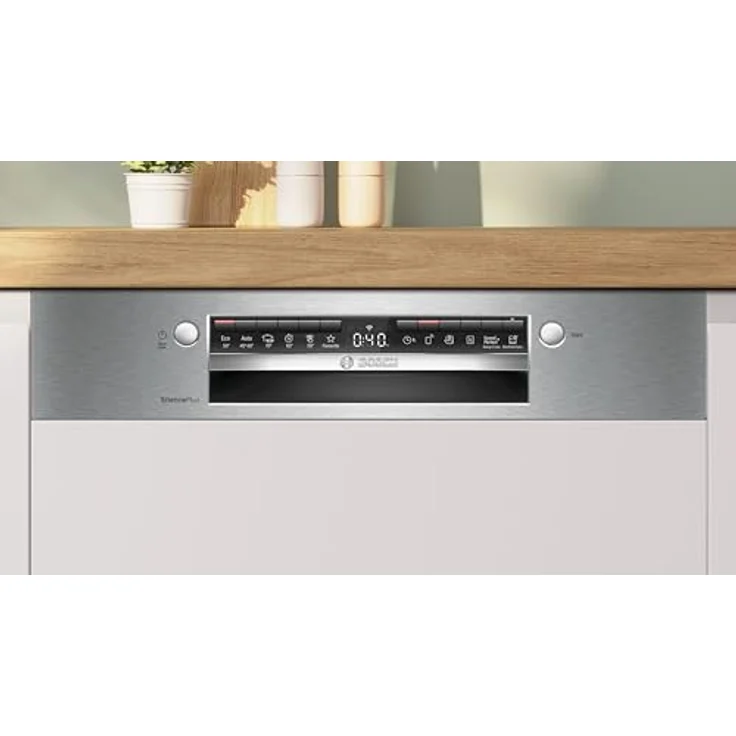 Bosch SMI4ECS24E Serie 4 Geschirrspüler Teilintegriert, 60 cm breit, Bestecksystem, Efficient Dry; Flex Körbe; VarioSchublade; 3-fach Rackmatik; Silence Plus – Bild 2