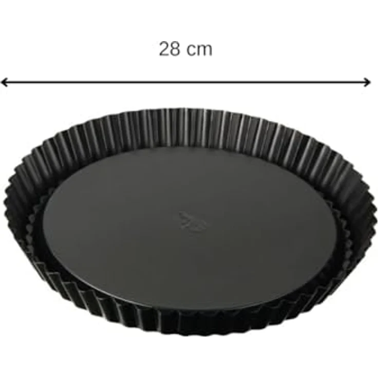 Dr. Oetker Obstkuchenform Ø 28 cm, klassische Backform für köstlichen Tortenboden, Quicheform aus Stahl mit Antihaftbeschichtung, Menge: 1 Stück – Bild 4