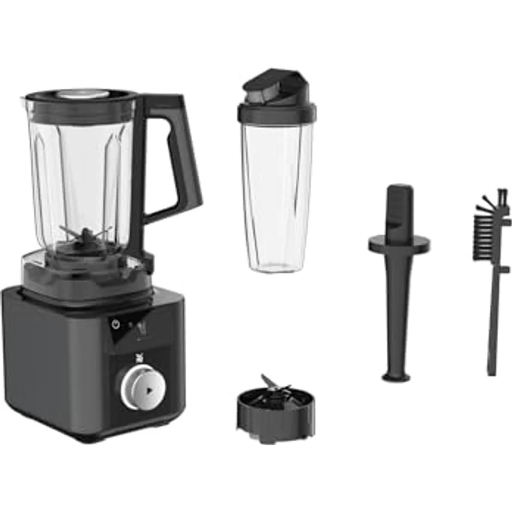 WMF Master Hochleistungsmixer, Standmixer mit Mixbehälter 1,75l, 1600 Watt, 13.500 U/min, sehr leise, steingrau – Bild 3