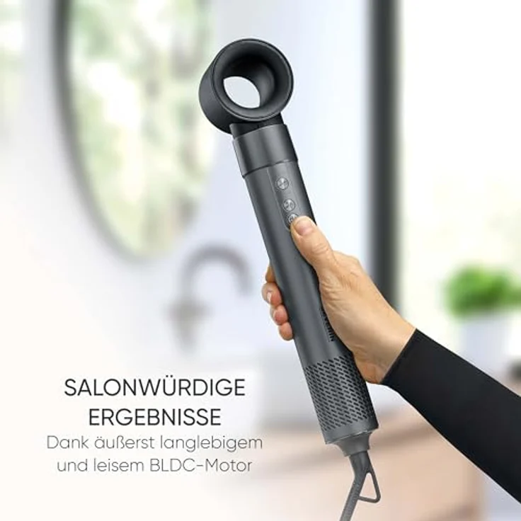 SEVERIN 5-in-1 Airstyler, Ionen Föhn mit Airflow Technologie, 1.500 W, anthrazit – Bild 2