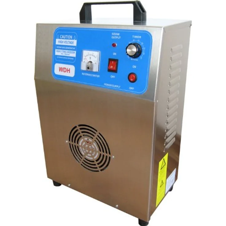 WDH Aktobis Profi Ozongenerator, Ozonisierer WDH-AP005 (5.000 mg/h) - starke desinfizierende Wirkung, Edelstahlrahmen mit Tragegriff – Bild 1