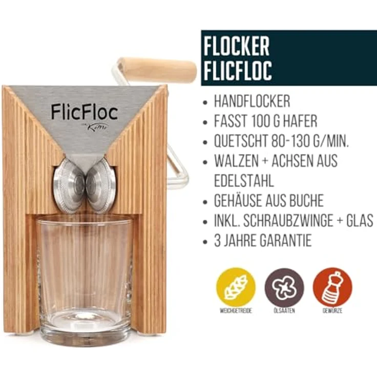 Komo Flic Floc Getreidequetsche – Bild 2