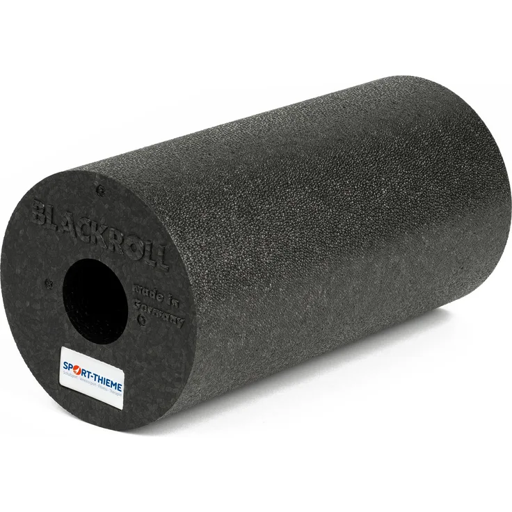 Blackroll Standard Massageroller, 15 x 30 cm, Schwarz, für Selbstmassage und Muskelregeneration