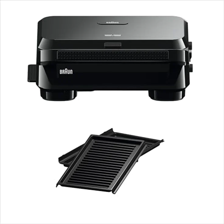 Braun MultiFry 5, Heißluftfritteuse mit 8 Kochprogrammen, PFAS-frei, 6L Fassungsvermögen, 80 °C bis 200 °C, 1700W, Mattschwarz (HF 5034I BK) – Bild 1