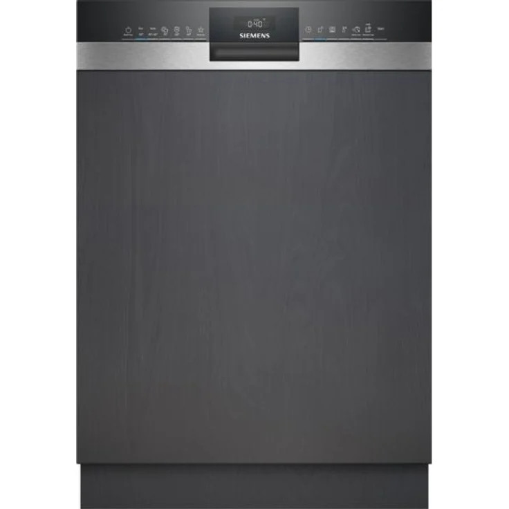 Siemens iQ300 SN53HS07TE, Teilintegrierter Geschirrspüler, 60 cm, Gebürsteter Stahl, 13 Maßgedecke, Energieeffizienzklasse C, 6 Programme, Home Connect-fähig