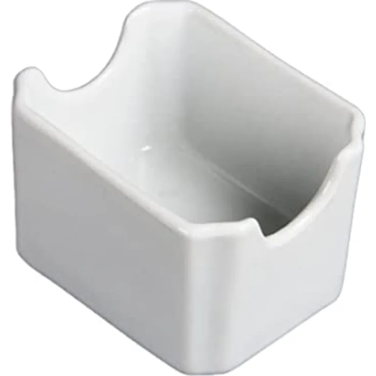 Olympia White Ware Tütchenhalter, Porzellan, 70 x 90 mm, Weiß, 6 Stück