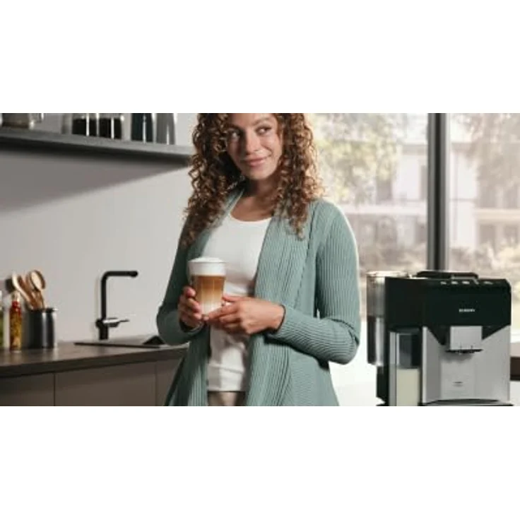 Siemens TQ515D03 EQ500 Kaffeevollautomat Edelstahl - Klavierlack schwarz, Kaffeevollautomat, Schwarz – Bild 9